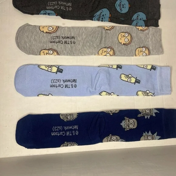 Rick and Morty adult crew socks. - Picture 2 of 2